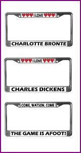 Literary License Plate Frames