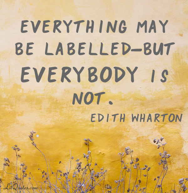 Quote about Labels
